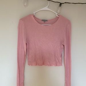 ✨Pink ribbed long sleeve